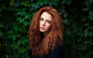 Elina karimova red hair nature - long red hair free wallpaper