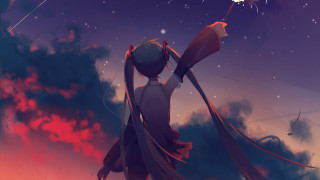 Girl star night sky space - night sky free wallpaper