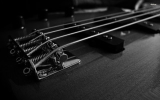 Guitar neck bridge pedal close - a close up of a guitar neck free wallpaper