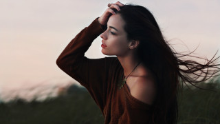 Woman longhair field hands on - aramenta dianthe vail free wallpaper for desktop