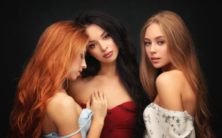 Three women portrait pre raphaelitism - preraphaelitism free wallpaper