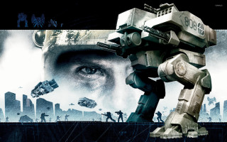 Sci fi character futuristic helmet - mecha free wallpaper