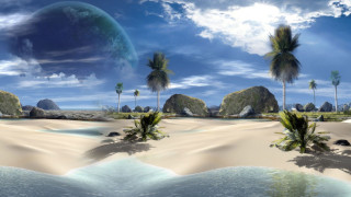 Tropical island palm trees planet - a tropical island free wallpaper