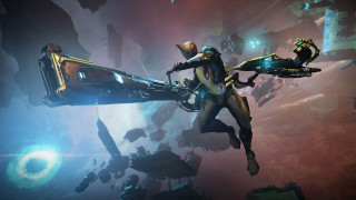 Sci fi flying warframe armor - a sci free wallpaper