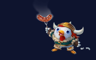 Chicken sausage balloon hat tail - an zhengwen free wallpaper