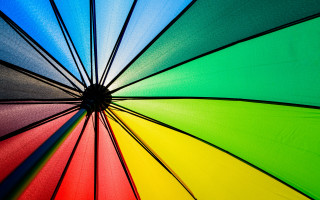Multicolored umbrella canopy buckminster fuller - outside free wallpaper