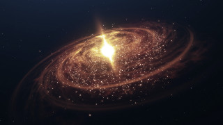 Cosmic star bright light space - center free wallpaper