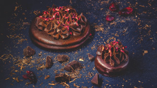 Chocolate dessert table pieces rococo - clara peeters free wallpaper