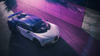 White blue sports car parking 2 - a parking lot next free wallpaper