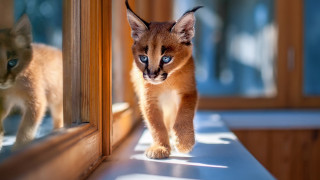 Small kitten white cat blue - another cat free wallpaper
