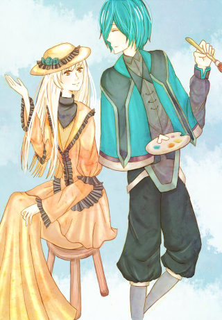 Couple sitting food cigarette together - a plate of food free wallpaper
