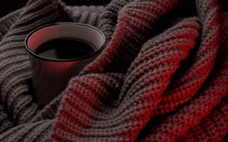 Coffee blanket redcup photorealism 3d - a cup of coffee free wallpaper for desktop