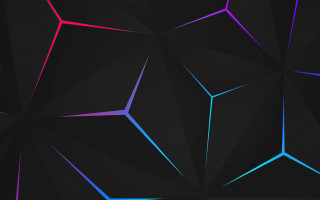 Black background colorful lines shapes - geometric shape free wallpaper