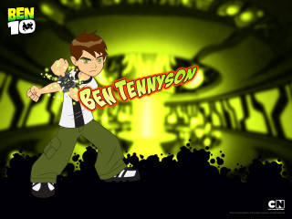 Cartoon character green background yellow - ben thompson free wallpaper