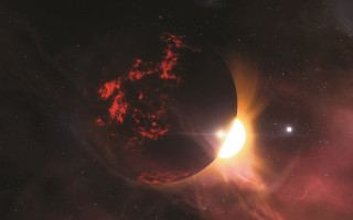 Red sky object bright light - sun free wallpaper for desktop