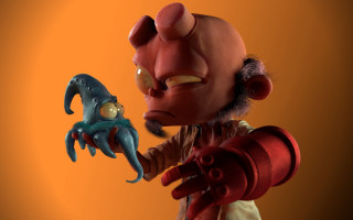 Cartoon character toy creepy creature - a creepy expression free wallpaper