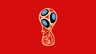 Soccer ball blue gold red - logo free wallpaper