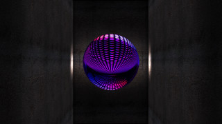 Purple ball dark room light - the end of it free wallpaper