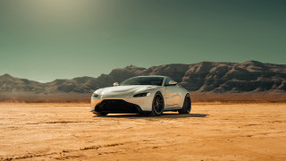 White sports car desert mountains 4 - a.d.m. cooper free wallpaper