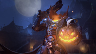 Man pumpkin fullmoon castle halloween 2 - a full moon sky free wallpaper