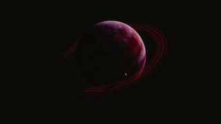 Red planet moon raytraced eve - redshift free wallpaper