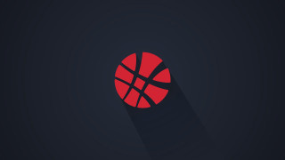 Basketball shadow dark background red - a long shadow free wallpaper