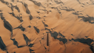 Desert sand dunes waterholes road - sand free wallpaper