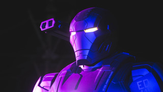 Robot purple light futuristic 3d - a purple light free wallpaper