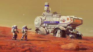 Desert dusk fire vehicle couple - a vehicle free wallpaper