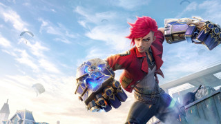 Red haired woman red jacket - red hair free wallpaper
