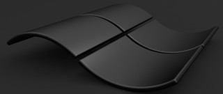 Black mouse shadow purism vector - a black surface free wallpaper