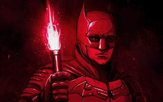 Red batman man light saber - dustin nguyen free wallpaper