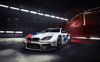 White car red white blue 6 - a dark garage free wallpaper