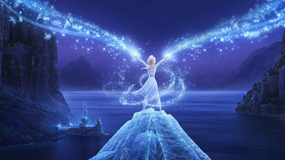 Woman dress pier stars castle - fantasy magic free wallpaper