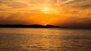 Sunset water island clouds dusk - alen divi free wallpaper