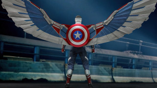 Captain america wings stadium night - afrofuturism free wallpaper