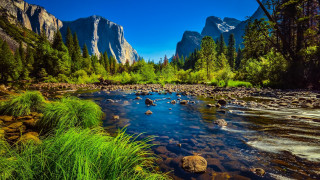 River forest mountains waterfall landscape - beautiful landscape free wallpaper for desktop