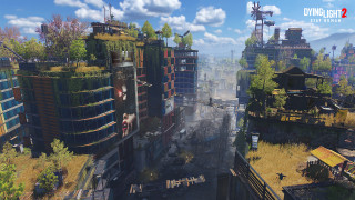 City trees skyline dystopia architecture - ada hill walker free wallpaper for desktop