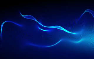 Blue wave light fence fishnet - free abstract wallpaper