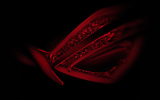 Red object black background raytraced - ray free wallpaper