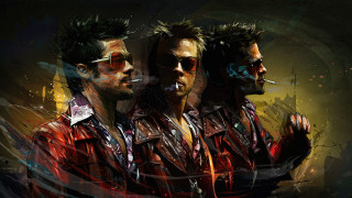 Three men sunglasses cigarette cyberpunk - craig mullins free wallpaper