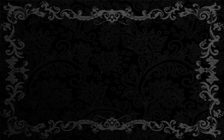Black white floral design vines - floral free wallpaper