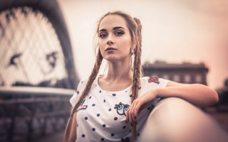 Elina karimova portrait braid bridge - a character portrait free wallpaper