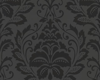 Black grey floral wallpaper design - floral free wallpaper