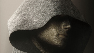 Hooded face blanket redframe concrete - a hood free wallpaper