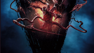 Demonic blooded planet galaxy spikes - a bloody face free wallpaper