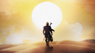 Desert horse man sun cloud - a man riding free wallpaper