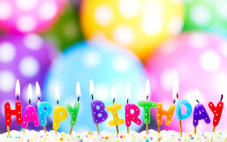 Birthday cake candles happy birthday - a birthday cake free wallpaper