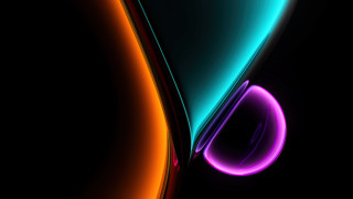 Black background colorful abstract circular - a colorful abstract design free wallpaper