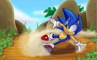 Kicking dirt cartoon boy nature - dirt free wallpaper